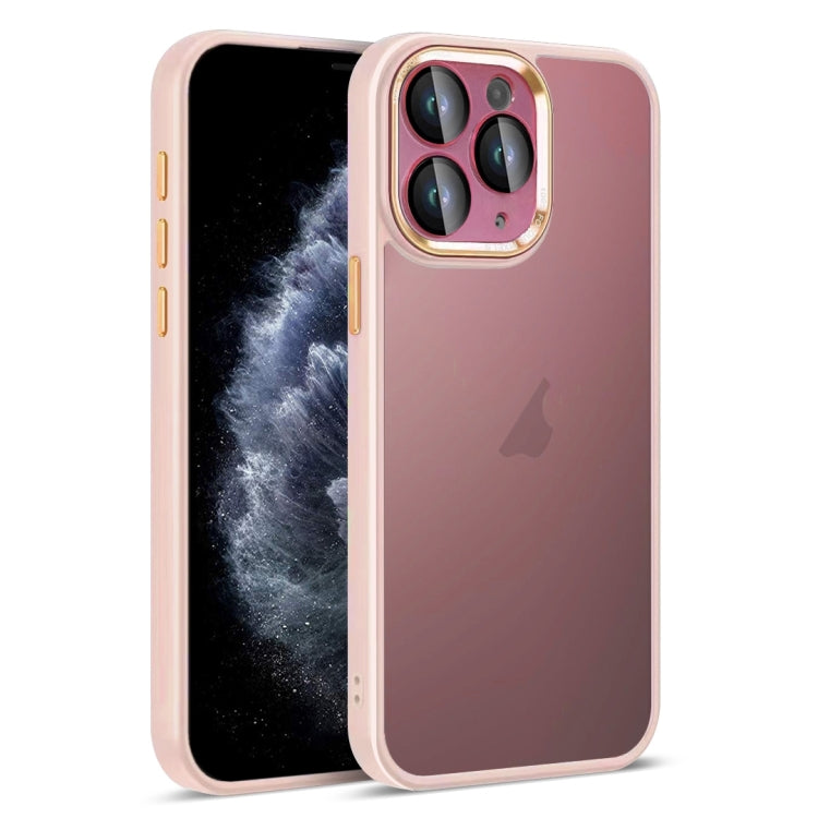 For iPhone 11 Pro Colorful Armor Lens Film Translucent Skin Feel Phone Case