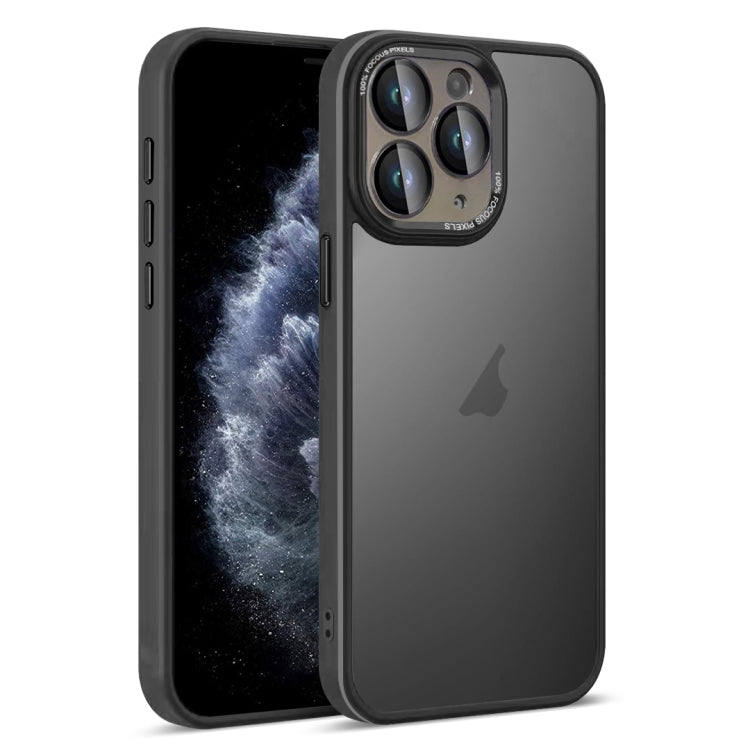 For iPhone 11 Pro Colorful Armor Lens Film Translucent Skin Feel Phone Case