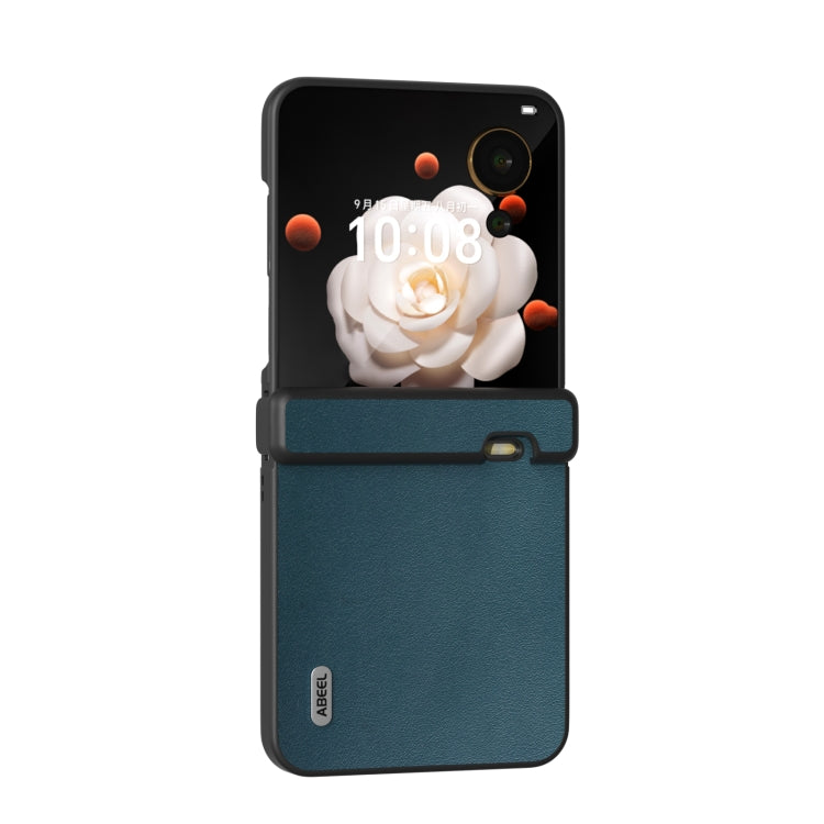 For Honor Magic V Flip ABEEL Three Parts Genuine Leather Xiaoya Series Phone Case