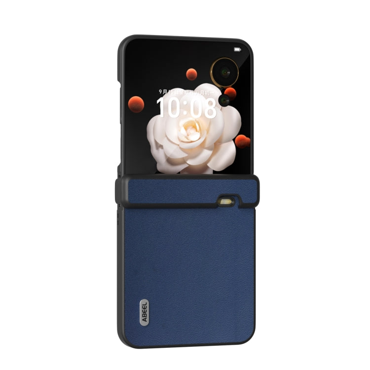 For Honor Magic V Flip ABEEL Three Parts Genuine Leather Xiaoya Series Phone Case