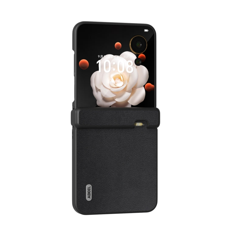 For Honor Magic V Flip ABEEL Three Parts Genuine Leather Xiaoya Series Phone Case