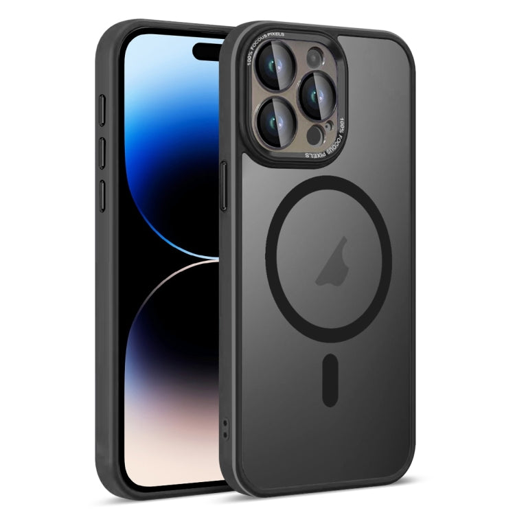 For iPhone 14 Pro Colorful Armor Lens Film Translucent Skin Feel MagSafe Phone Case