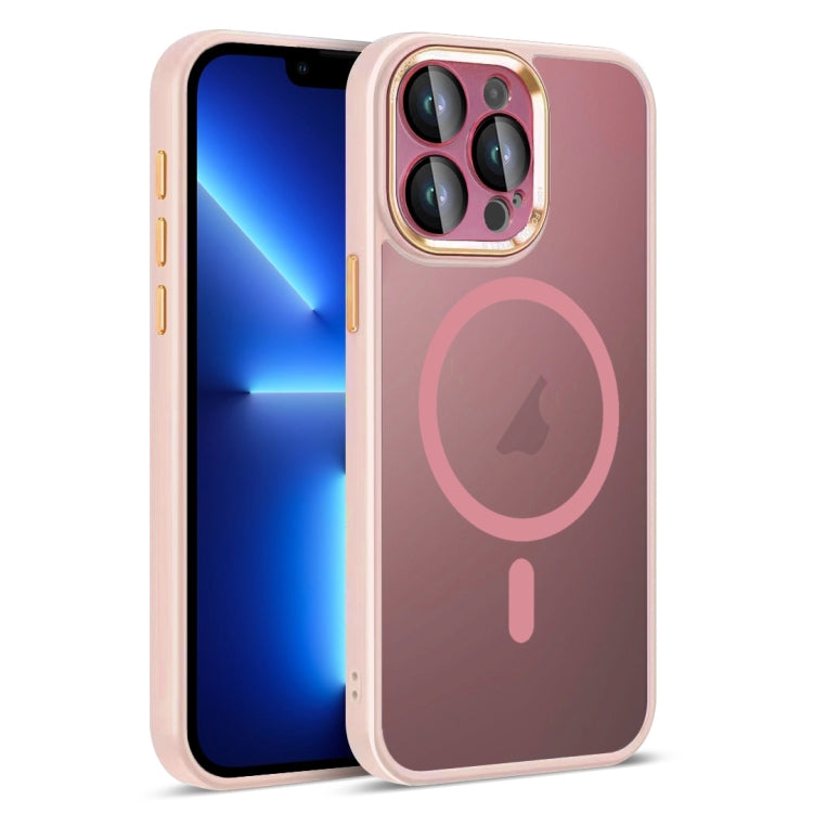 For iPhone 13 Pro Colorful Armor Lens Film Translucent Skin Feel MagSafe Phone Case