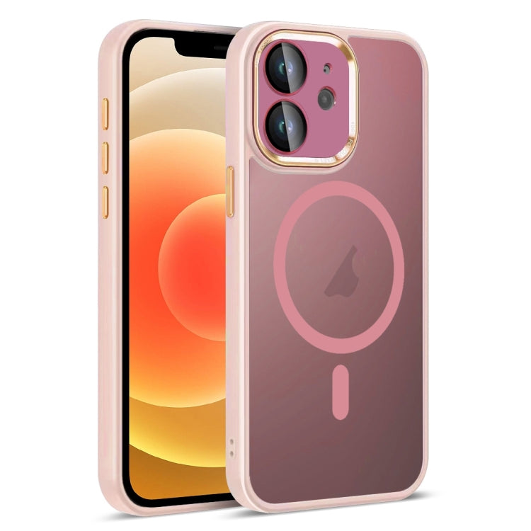 For iPhone 12 Colorful Armor Lens Film Translucent Skin Feel MagSafe Phone Case