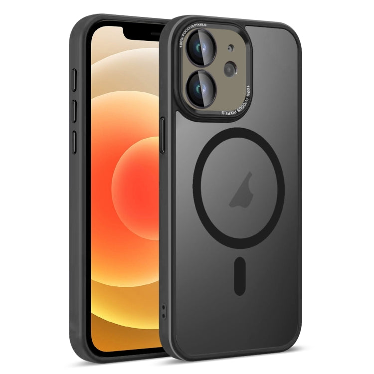 For iPhone 12 Colorful Armor Lens Film Translucent Skin Feel MagSafe Phone Case