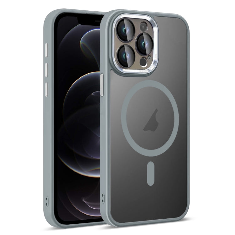 For iPhone 12 Pro Colorful Armor Lens Film Translucent Skin Feel MagSafe Phone Case