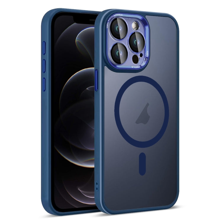 For iPhone 12 Pro Colorful Armor Lens Film Translucent Skin Feel MagSafe Phone Case