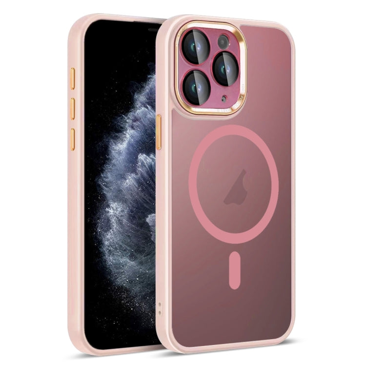 For iPhone 11 Pro Colorful Armor Lens Film Translucent Skin Feel MagSafe Phone Case