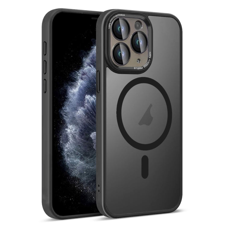 For iPhone 11 Pro Colorful Armor Lens Film Translucent Skin Feel MagSafe Phone Case