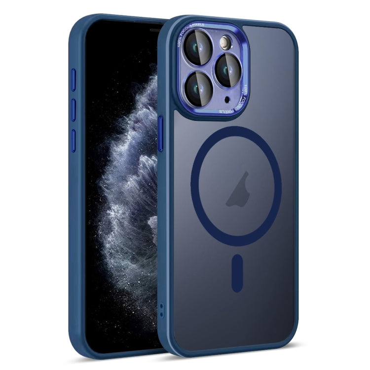 For iPhone 11 Pro Colorful Armor Lens Film Translucent Skin Feel MagSafe Phone Case