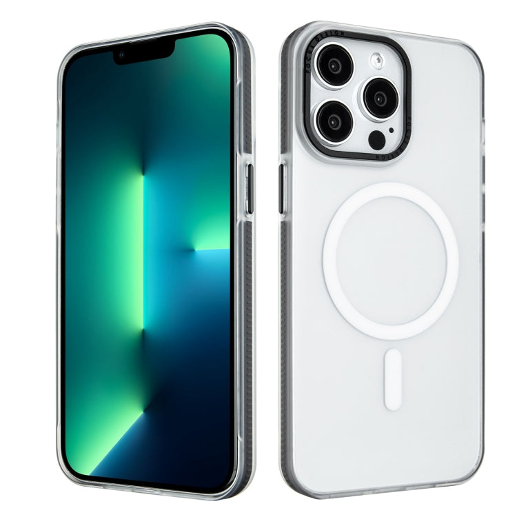 For iPhone 13 Pro Max Color Edge Skin Feel Frosted MagSafe Magnetic Phone Case