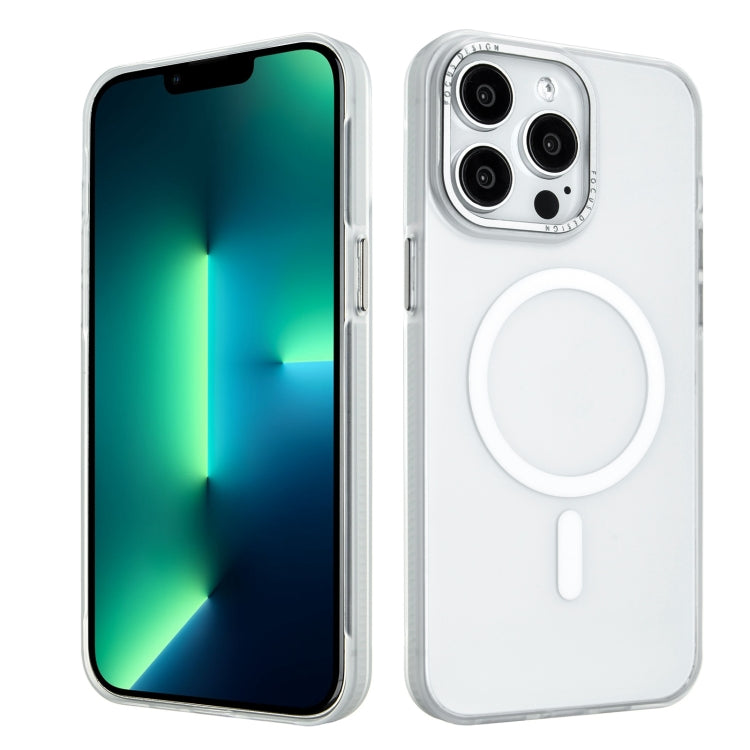 For iPhone 13 Pro Max Color Edge Skin Feel Frosted MagSafe Magnetic Phone Case