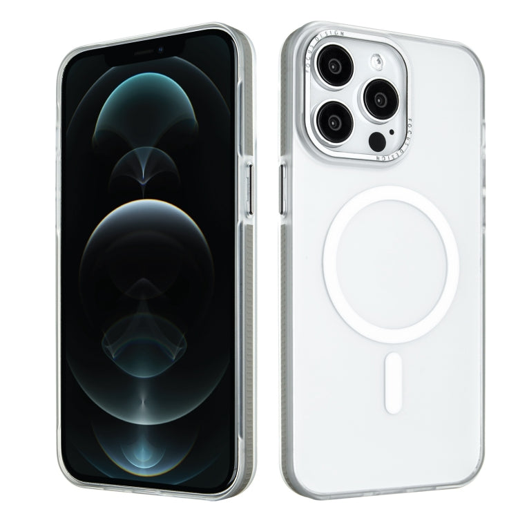 For iPhone 12 Pro Max Color Edge Skin Feel Frosted MagSafe Magnetic Phone Case