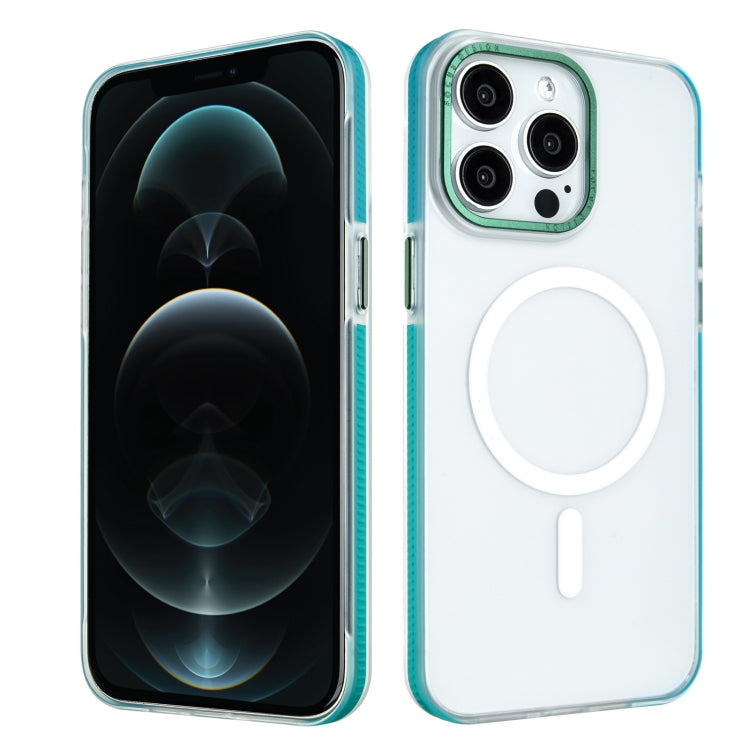 For iPhone 12 Pro Color Edge Skin Feel Frosted MagSafe Magnetic Phone Case