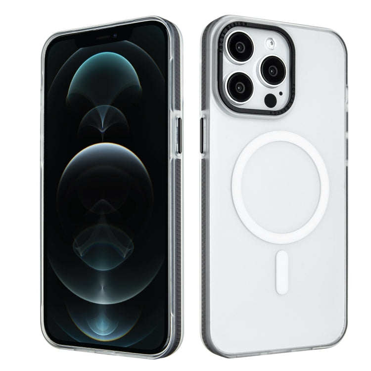 For iPhone 12 Pro Color Edge Skin Feel Frosted MagSafe Magnetic Phone Case
