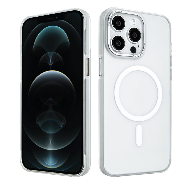 For iPhone 12 Pro Color Edge Skin Feel Frosted MagSafe Magnetic Phone Case