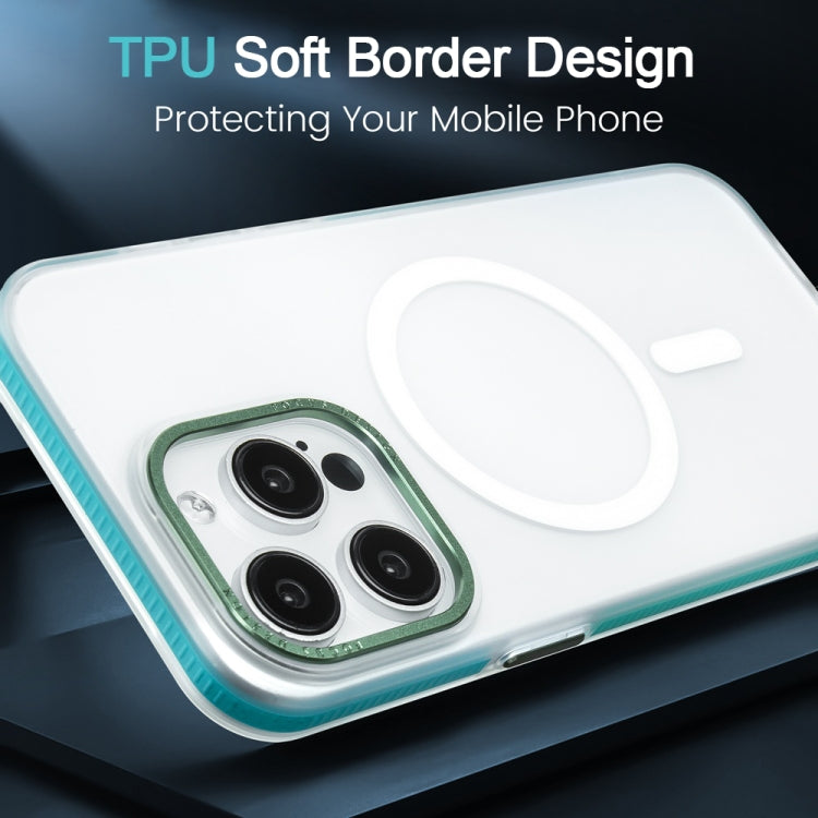 For iPhone 12 Pro Max Color Edge Skin Feel Frosted MagSafe Magnetic Phone Case