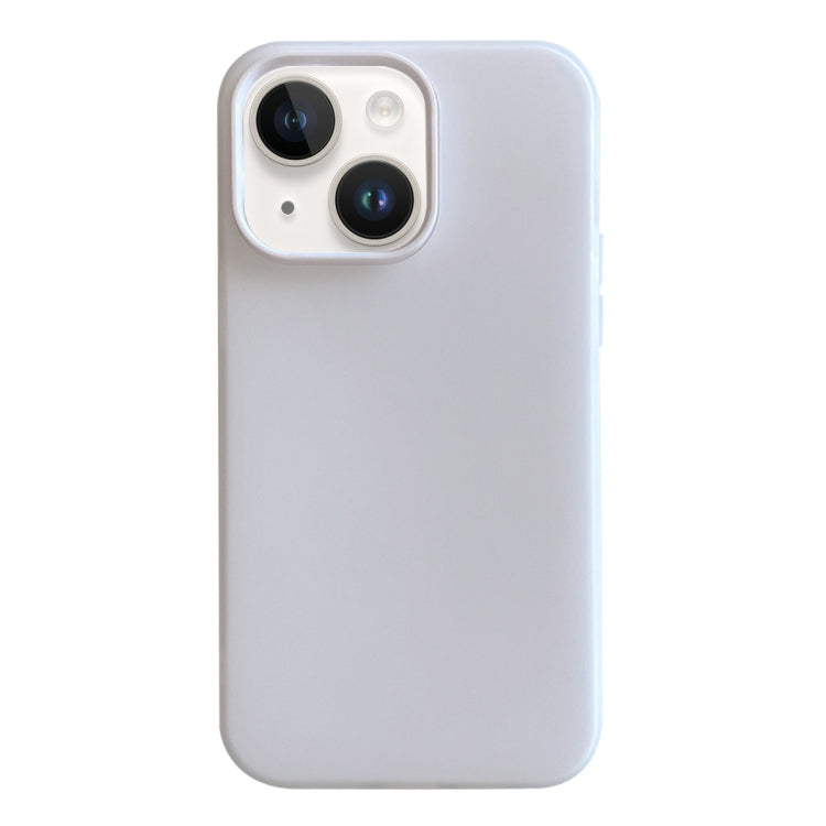 For iPhone 14 Jelly 2 in 1 TPU Hybrid PC Phone Case - White