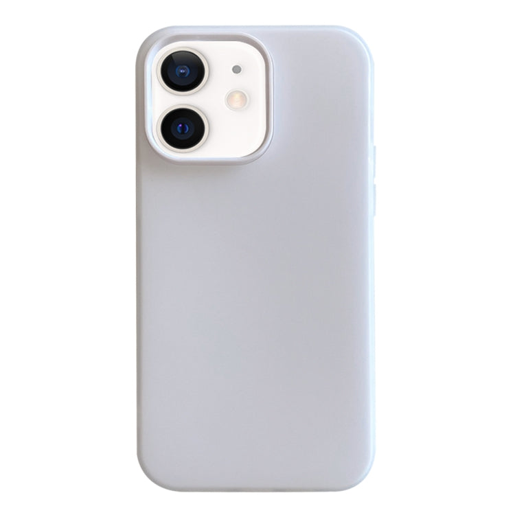 For iPhone 12 Jelly 2 in 1 TPU Hybrid PC Phone Case - White