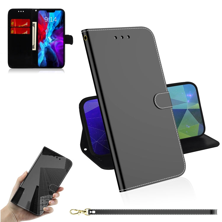 For iPhone 12 mini Imitated Mirror Surface Horizontal Flip Leather Case with Holder & Card Slots & Wallet & Lanyard