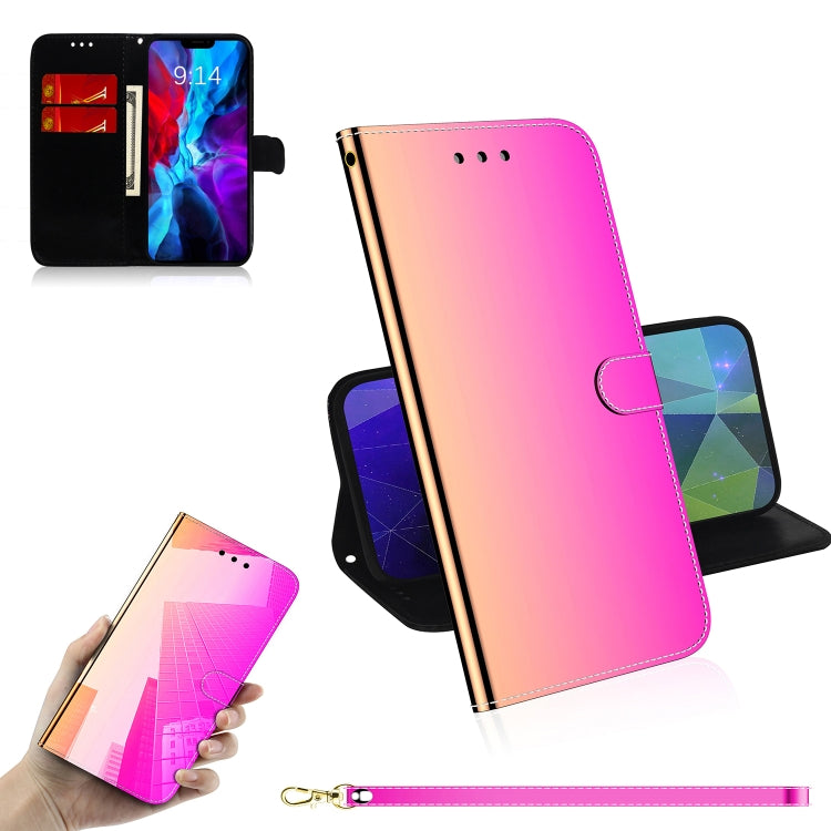 For iPhone 12 mini Imitated Mirror Surface Horizontal Flip Leather Case with Holder & Card Slots & Wallet & Lanyard
