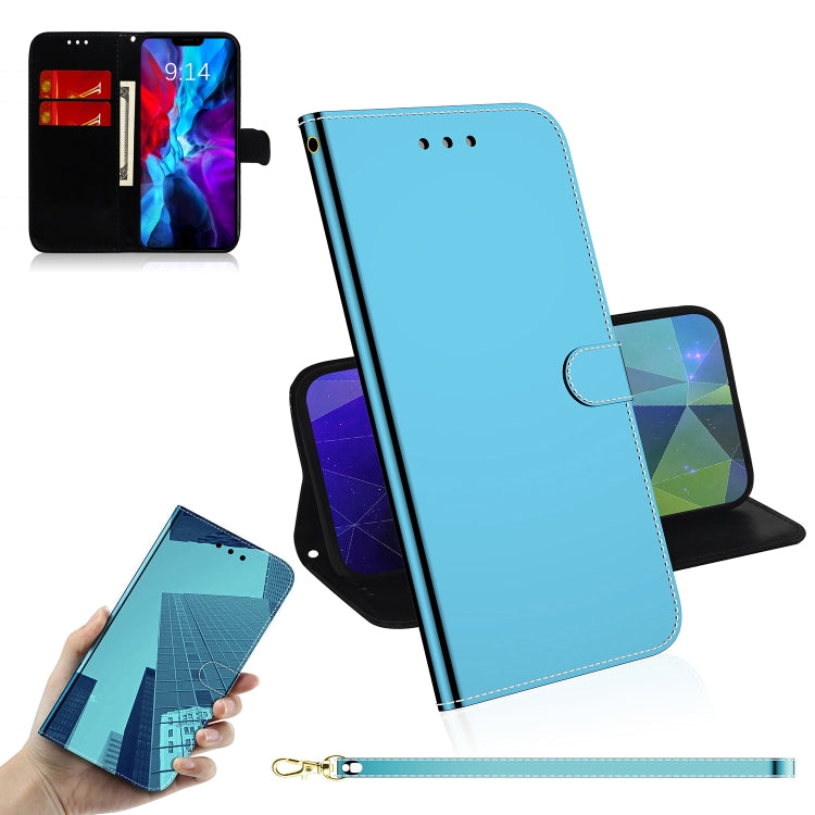 For iPhone 12 mini Imitated Mirror Surface Horizontal Flip Leather Case with Holder & Card Slots & Wallet & Lanyard