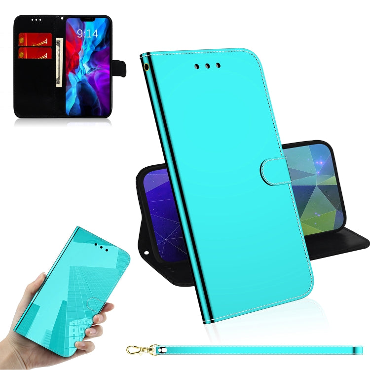 For iPhone 12 mini Imitated Mirror Surface Horizontal Flip Leather Case with Holder & Card Slots & Wallet & Lanyard
