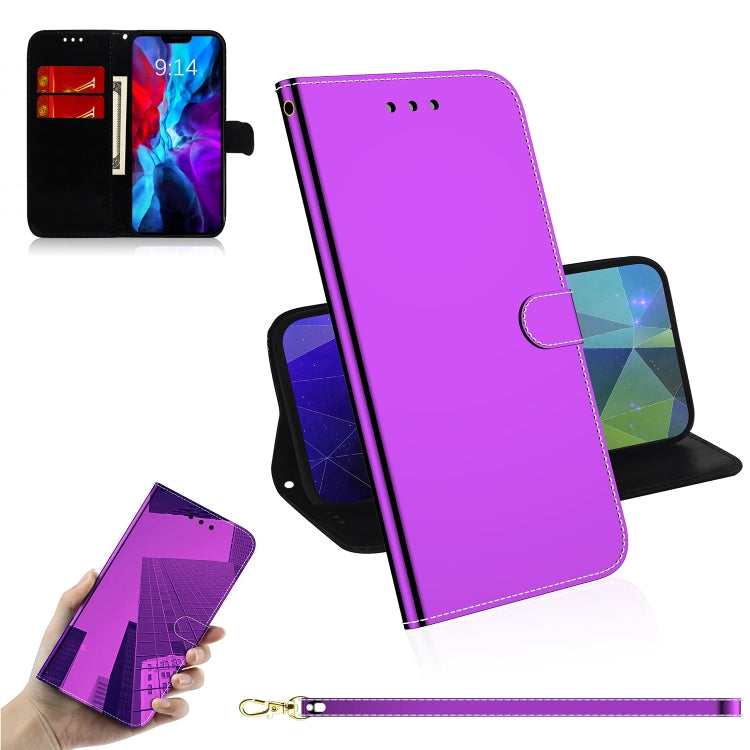 For iPhone 12 mini Imitated Mirror Surface Horizontal Flip Leather Case with Holder & Card Slots & Wallet & Lanyard