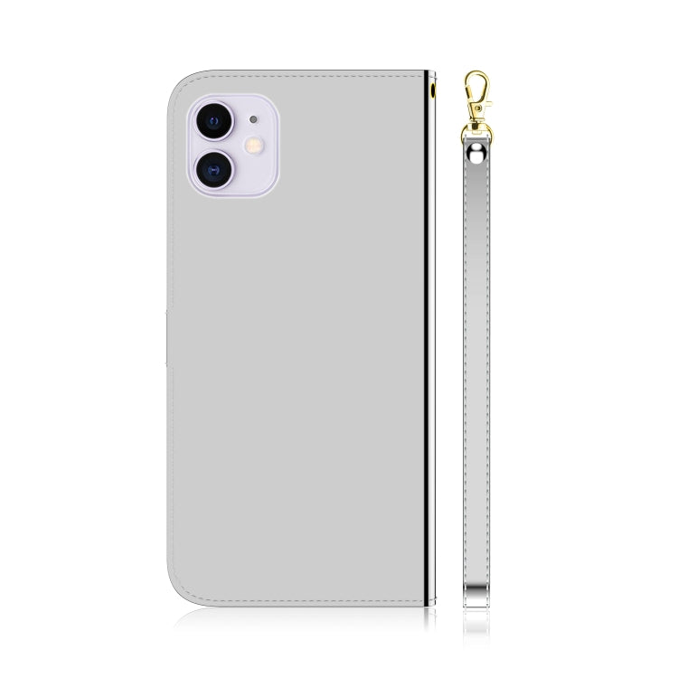 For iPhone 12 / 12 Pro Imitated Mirror Surface Horizontal Flip Leather Case with Holder & Card Slots & Wallet & Lanyard