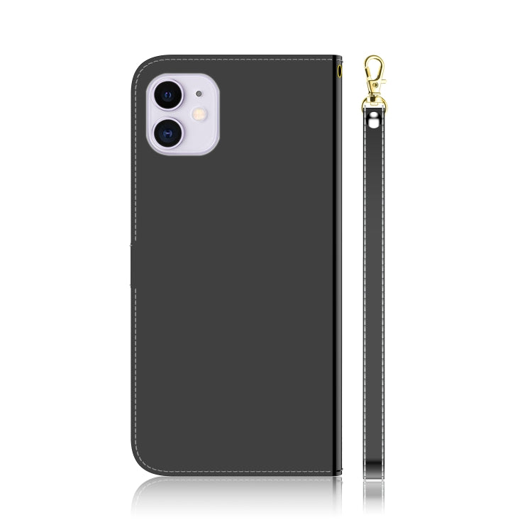 For iPhone 12 / 12 Pro Imitated Mirror Surface Horizontal Flip Leather Case with Holder & Card Slots & Wallet & Lanyard
