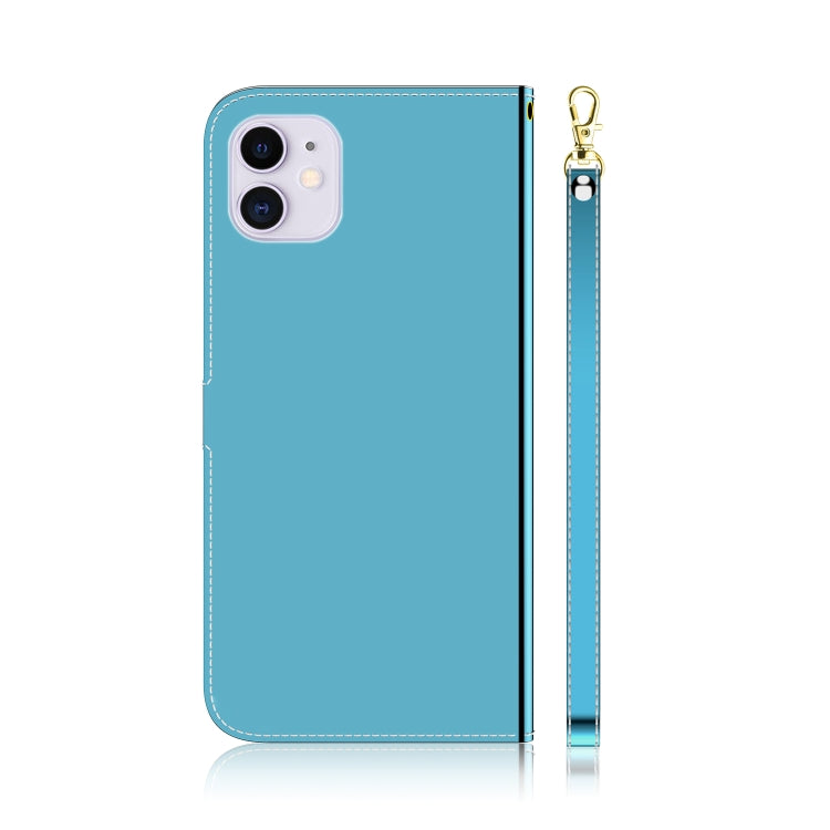 For iPhone 12 / 12 Pro Imitated Mirror Surface Horizontal Flip Leather Case with Holder & Card Slots & Wallet & Lanyard