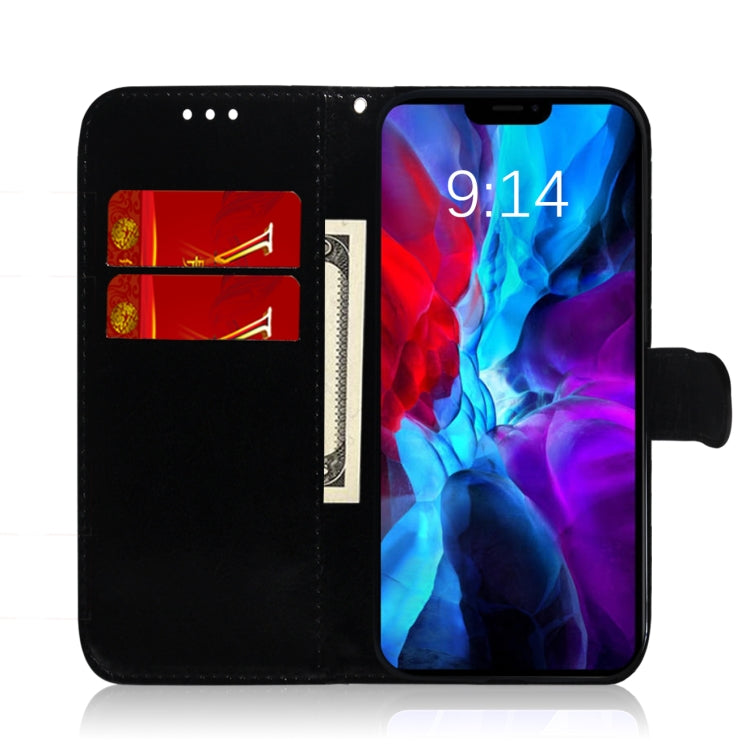 For iPhone 12 / 12 Pro Imitated Mirror Surface Horizontal Flip Leather Case with Holder & Card Slots & Wallet & Lanyard