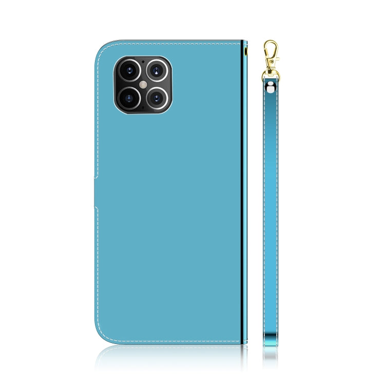 For iPhone 12 Pro Max Imitated Mirror Surface Horizontal Flip Leather Case with Holder & Card Slots & Wallet & Lanyard