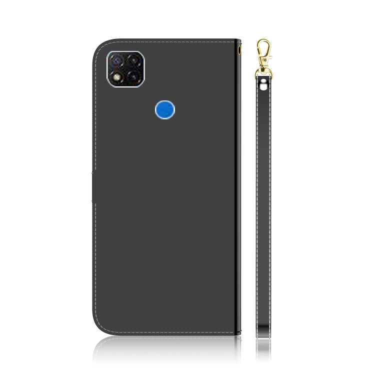 For Xiaomi Redmi 9C Imitated Mirror Surface Horizontal Flip Leather Case with Holder & Card Slots & Wallet & Lanyard