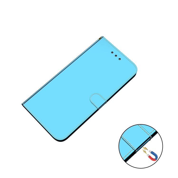 For Xiaomi Redmi 9C Imitated Mirror Surface Horizontal Flip Leather Case with Holder & Card Slots & Wallet & Lanyard