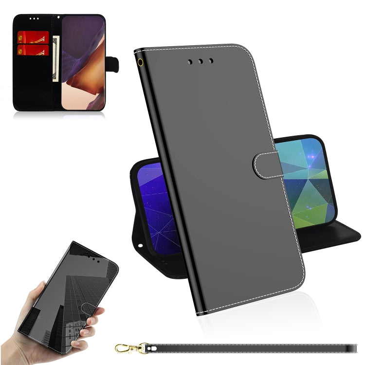 For Samsung Galaxy Note20 Ultra Imitated Mirror Surface Horizontal Flip Leather Case with Holder & Card Slots & Wallet & Lanyard