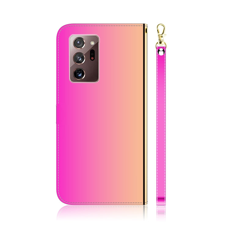 For Samsung Galaxy Note20 Ultra Imitated Mirror Surface Horizontal Flip Leather Case with Holder & Card Slots & Wallet & Lanyard