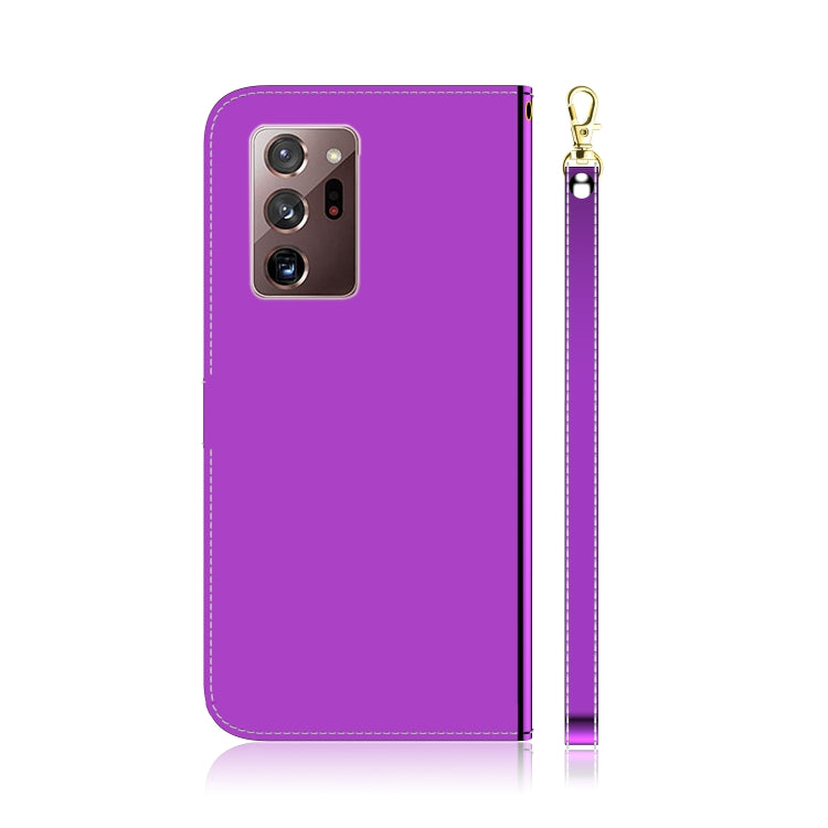 For Samsung Galaxy Note20 Ultra Imitated Mirror Surface Horizontal Flip Leather Case with Holder & Card Slots & Wallet & Lanyard