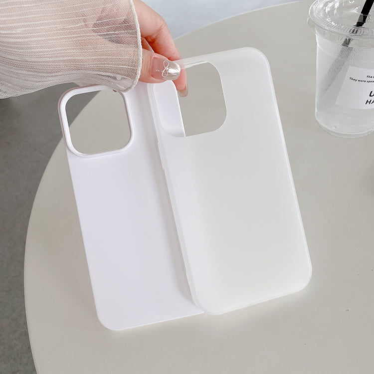 For iPhone 14 Pro Max Jelly 2 in 1 TPU Hybrid PC Phone Case - White