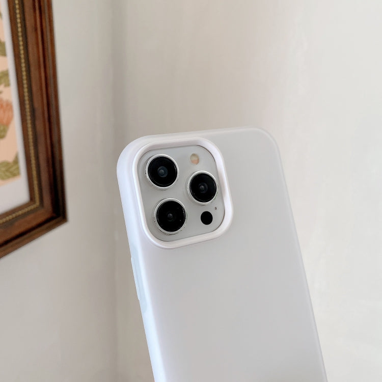 For iPhone 14 Pro Max Jelly 2 in 1 TPU Hybrid PC Phone Case - White
