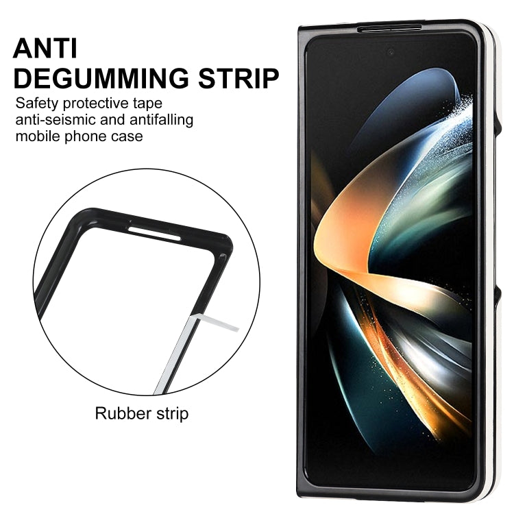 For Samsung Galaxy Z Fold6 V-shaped Folding Phone Case with Rotating Ring