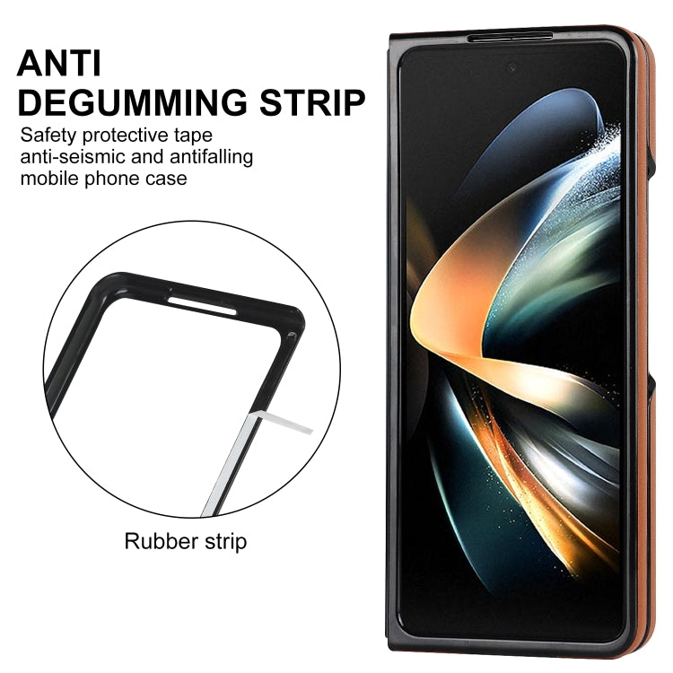For Samsung Galaxy Z Fold6 V-shaped Folding Phone Case with Rotating Ring