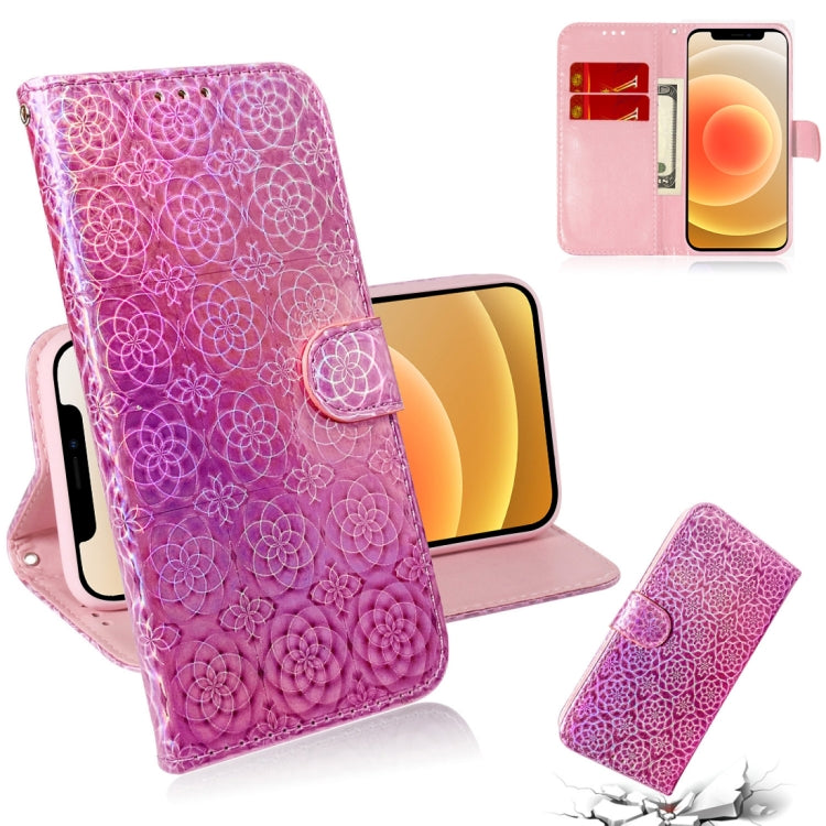 For iPhone 12 mini Solid Color Colorful Magnetic Buckle Horizontal Flip PU Leather Case with Holder & Card Slots & Wallet & Lanyard