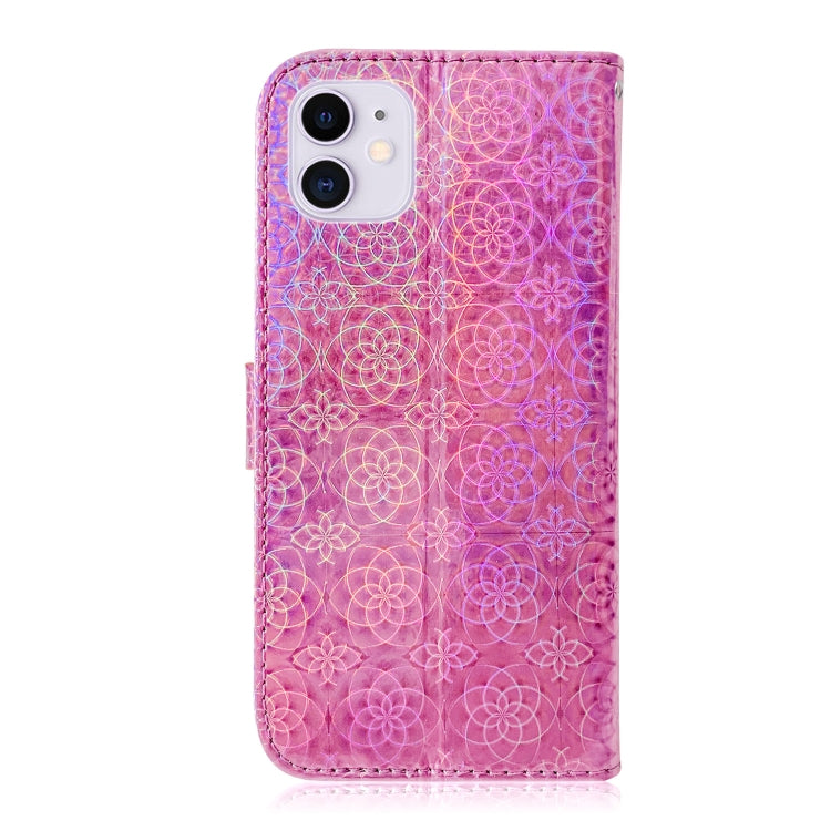 For iPhone 12 mini Solid Color Colorful Magnetic Buckle Horizontal Flip PU Leather Case with Holder & Card Slots & Wallet & Lanyard