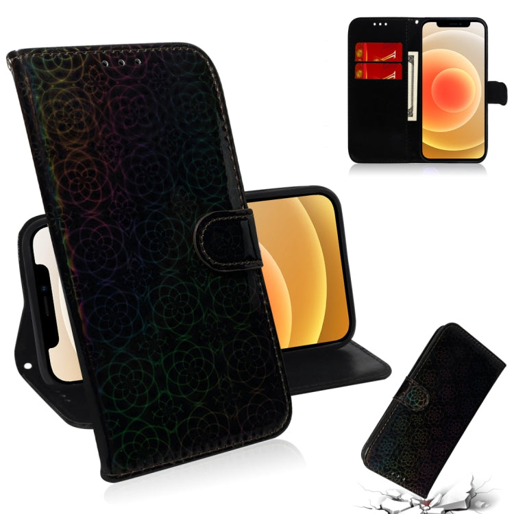 For iPhone 12 mini Solid Color Colorful Magnetic Buckle Horizontal Flip PU Leather Case with Holder & Card Slots & Wallet & Lanyard