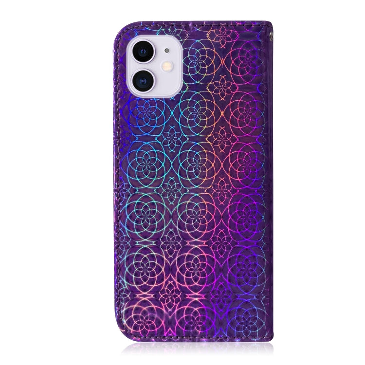 For iPhone 12 mini Solid Color Colorful Magnetic Buckle Horizontal Flip PU Leather Case with Holder & Card Slots & Wallet & Lanyard