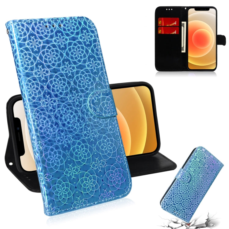 For iPhone 12 mini Solid Color Colorful Magnetic Buckle Horizontal Flip PU Leather Case with Holder & Card Slots & Wallet & Lanyard