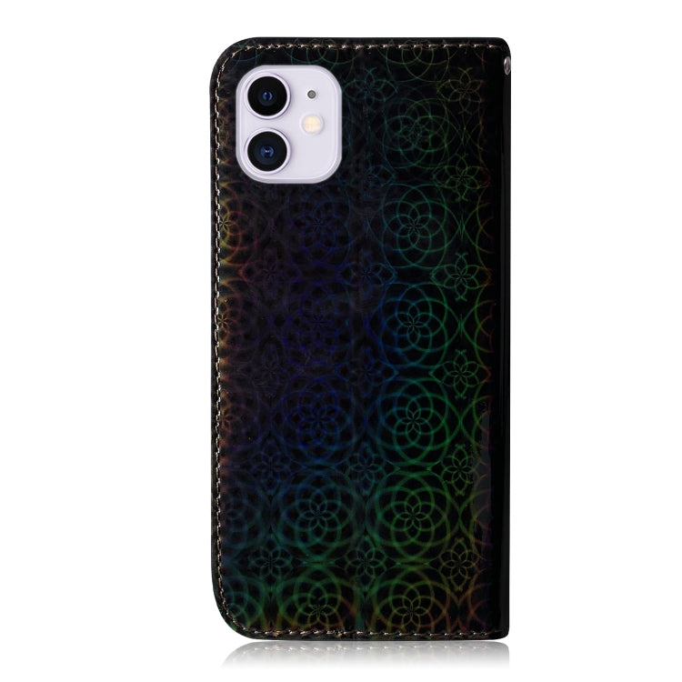 For iPhone 12 / 12 Pro Solid Color Colorful Magnetic Buckle Horizontal Flip PU Leather Case with Holder & Card Slots & Wallet & Lanyard