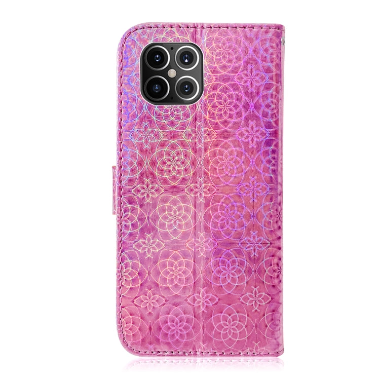 For iPhone 12 Pro Max Solid Color Colorful Magnetic Buckle Horizontal Flip PU Leather Case with Holder & Card Slots & Wallet & Lanyard