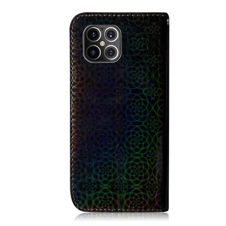 For iPhone 12 Pro Max Solid Color Colorful Magnetic Buckle Horizontal Flip PU Leather Case with Holder & Card Slots & Wallet & Lanyard